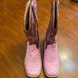Girls Roper boots, pink size 2